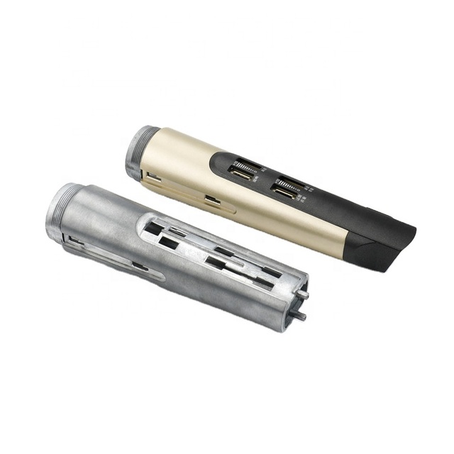 OEM Aluminum Cast Housing Microphone Shell Plating Gold From China