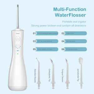 ไร้สายแบบพกพาน้ําทันตกรรม Flosser H2ofloss ฟันทําความสะอาดช่องปาก Irrigator ไฟฟ้า USB ชาร์จน้ํา Flosser มืออาชีพ