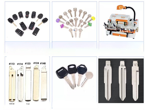 กุญแจแม่เหล็กโลหะขายส่ง กุญแจพลาสติกเปล่าแบบมีลวดลาย กุญแจล็อคห้อง - Product Image 5