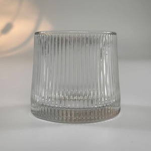 Bicchiere di cristallo vecchio stile 160ml senza piombo per Whisky Vodka Tequila vino rosso tazza di vetro girevole per bere freddo - Product Image 1