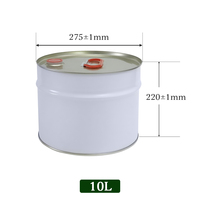 Conteneur en étain personnalisé avec couvercle |   Seau en fer blanc pour peinture, produits chimiques, lubrifiants et emballages aérosols (Matériaux recyclés, taille personnalisée)