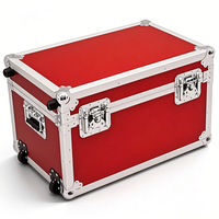 Valise de transport pour chariot de vol en aluminium dur à forte capacité de roulement OEM Valise de route pilote avec mousse à l'intérieur pour le transport d'équipement
