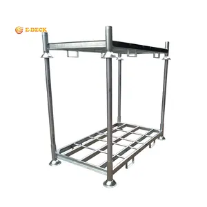 Stacking galvanized china supplier oem selective mobile steel pallet storage rack for cargo
