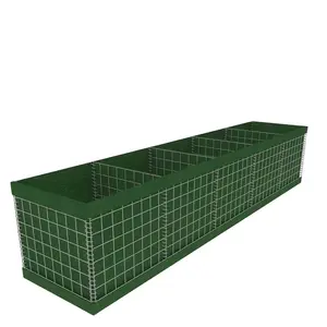 Galvanized Mesh Gabion MIl1 Mil2 Mil3 Mil7 Mil8 Mil10 Container for Defence Blast Wall Flood Erosion Control