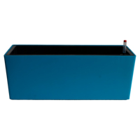 Jardinière rectangulaire en plastique, design moderne avec indicateur de niveau d'eau, pour intérieur, jardin, balcon, durable et légère