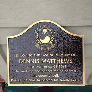 LC Diseño personalizado Vintage Bronce Memorial Grabado Material Alivio Placas de latón - Product Image 2