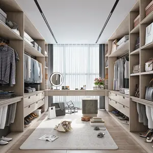 Neues Design Heimmöbel Schlafzimmer Schiebeschiene Thailand Kleiderschrank Aluminiumprofil 2-türiger Kleiderschrank für Haus