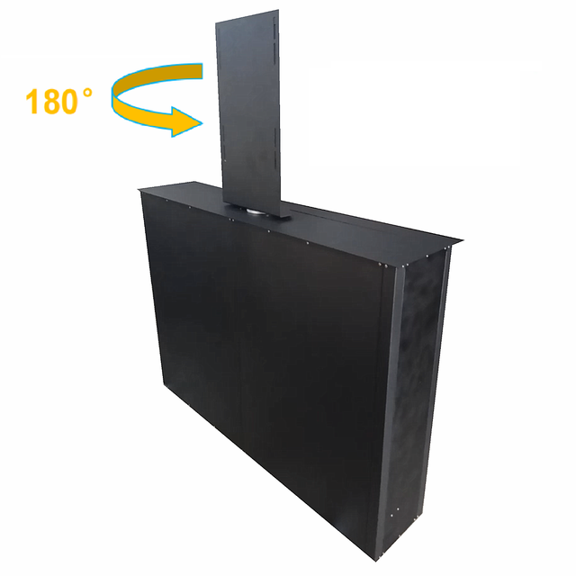 Automatic Hidden in Cabinet Electric Motorized Tv Lift Motorized Height-adjustable Tv Lift up Down With Swivel 180 Degree
