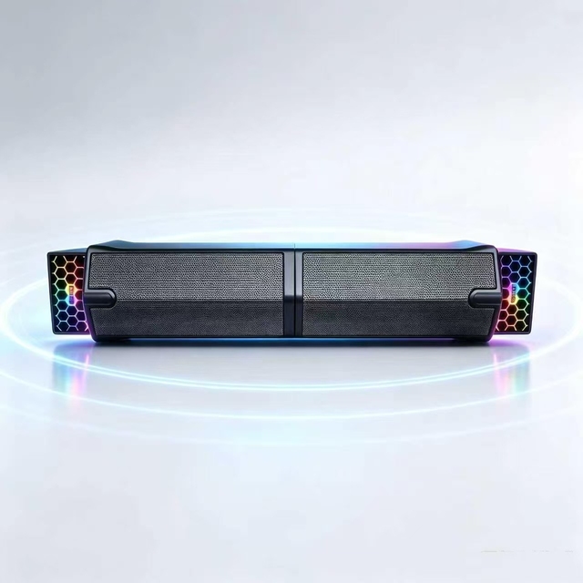 S562 Wired Desktop Soundbar Speaker USB 3.5mm AUX RGB Gaming Speaker for PC Laptop