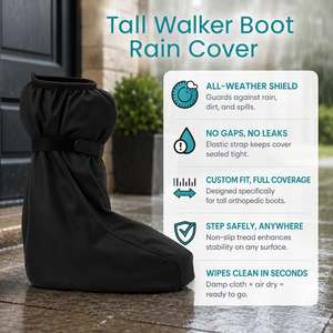 Customized Waterproof Walking <b>Boot</b> Cover for <b>Medical</b> Orthopedic Brace and Cast, Rain Snow Outdoor Non-Slip Protection - Product Image 3