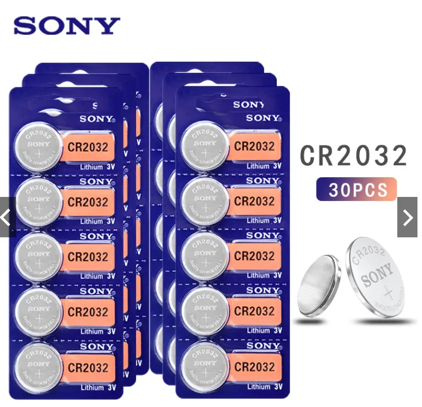 Sony 3V lithium nút di động Pin CR 1220 1616 1620 1632 2016 2025 2032 2430 2450