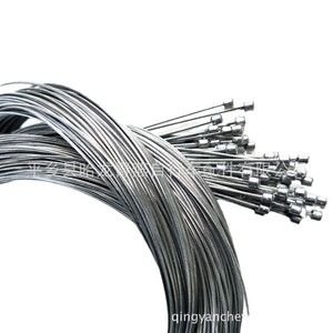 Cables de Bicicleta Blancos, Cables Metálicos para Frenos Delanteros y Traseros, Accesorios para Desviadores - Product Image 2