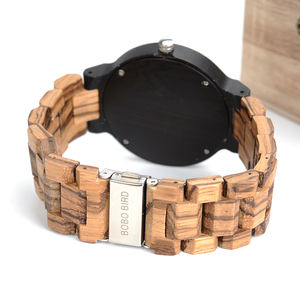 Reloj de Pulsera Casual para Hombre, Más Vendido, Entrega Rápida, Esfera Negra, Reloj de Madera para Hombre, Manecillas Luminosas - Product Image 4