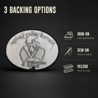 Écussons tactiques brodés avec fixation Velcro pour vestes de moto, uniformes, casquettes, sacs à dos et badges de moral
