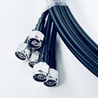Cable Coaxial MQ5 Hembra a N Macho de 5 Puertos, Cable de Conexión Superflex de 1/4\", Ensamblaje de Cable de 3m 5m para Estación Base 5G