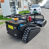 Traktor Mini Robot RC Zero Turn Efisiensi Tinggi untuk Pertanian, Sesuai Standar CE EPA, Mesin Pemotong Rumput Mini Pintar Berbahan Bakar Bensin