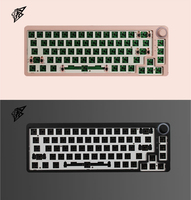 AFLION Vente en gros Jc68 3 modes 2.4Ghz sans fil RGB 67% 67 touches Mini DIY Hot Swap PCB Bouton Nouveau kit de clavier mécanique