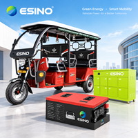Nouveau modèle de tricycle électrique de type auto-rickshaw/tuk-tuk, 6 places à double rangée, pour le transport de passagers et le service de location de moteurs.