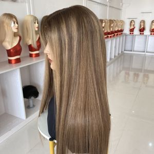 Peluca de Cabello Europeo de Lujo HD 2026, Sin Pegamento, con Frente de Encaje, Larga, Color Balayage SBB, Lacia, Rubia, Personalizable para Mujeres - Product Image 1