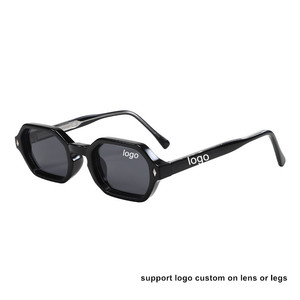 Custom Logo 2026 Fashion PC Lenses Polygon Sunglasses UV400 Gradient <b>Shades</b> Polygonal <b>Sun</b> Glasses for Men Women - Product Image 3