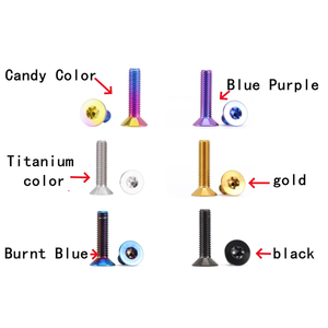 ชุดสกรูไทเทเนียมเกรด 5 รุ่น M8 พร้อมสกรูหัวหกเหลี่ยม หัวแฉก หัวแปลน ไทเทเนียม เกรด 5 รุ่น M6 M5 M10 และ M3 สำหรับจักรยานและมอเตอร์ไซค์ - Product Image 4