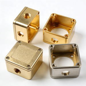 Caja de instrumentos personalizada de latón y acero inoxidable pequeña, mecanizado CNC, electroerosión por hilo, servicio de perforación y anodizado para - Product Image 4