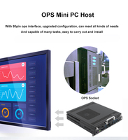 Mini PC Compatible con OPS, Intel 13.ª Generación I7, Soporte 4K, Windows 10 Pro, Diseño Compacto, Solución para Señalización Digital/Educación