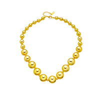 Collier Vintage Européen et Américain XL095 en Acier Inoxydable, Perles CCB Irrégulières Exagérées, Zircon, Tendance et Personnalisé