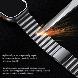 Bracelet de montre magnétique en métal Ocean pour Apple Watch Ultra 3 IWatch, bracelet de remplacement - Product Image 4