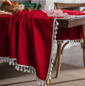 Tovaglie Ricamate Natalizie Rettangolari, Rotonde <span class=keywords><strong>e</strong></span> Ovali per Banchetti, Feste <span class=keywords><strong>e</strong></span> Decorazioni Domestiche - Product Image 5