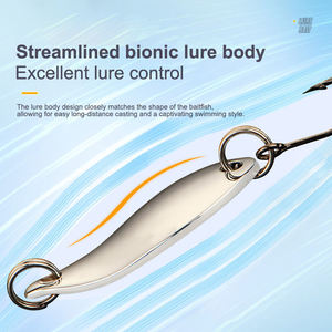 Señuelo de pesca biomimético OEM en caja, con lentejuelas, anzuelo simple, punta metálica, para lanzamiento a distancia, natación completa, boca blanca, cebo. - Product Image 4