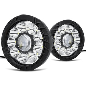 Feux de travail LED ronds blancs super lumineux 9-80V de 7 pouces pour pare-chocs de camion, accessoires automobiles - Product Image 3
