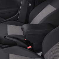 Kotak Sandaran Tangan Vtear ABS dengan Tempat Cangkir USB |   Modifikasi Model Penyimpanan Interior untuk Aksesori Tengah Toyota Wigo 2015-2020
