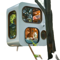 Capsule spatiale intelligente portable, design adaptable à plusieurs scénarios, pour la sieste au bureau, l'entretenissement privé, hébergement temporaire compact