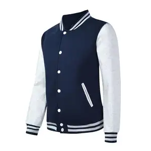 Jaqueta de beisebol personalizada, impressão de logotipo personalizada para homens, melhor venda de casaco de lã