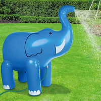 Voile chaude été pulvérisation eau jouets arroseur gonflable éléphant Animal jouet gonflable éléphant bleu pour enfants jeu de pulvérisation