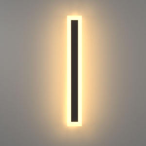 110V 220V Modern açık dış lineer şerit duvar lambası 3000K sıcak beyaz bahçe aplik uzun LED duvar ışık - Product Image 1