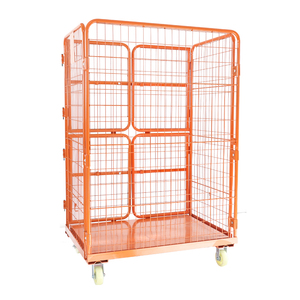 Tùy chỉnh siêu thị hàng hóa Xe đẩy CuộN container Châu Âu Kích thước mạ kẽm xử lý bề mặt doanh thu thiết bị - Product Image 1
