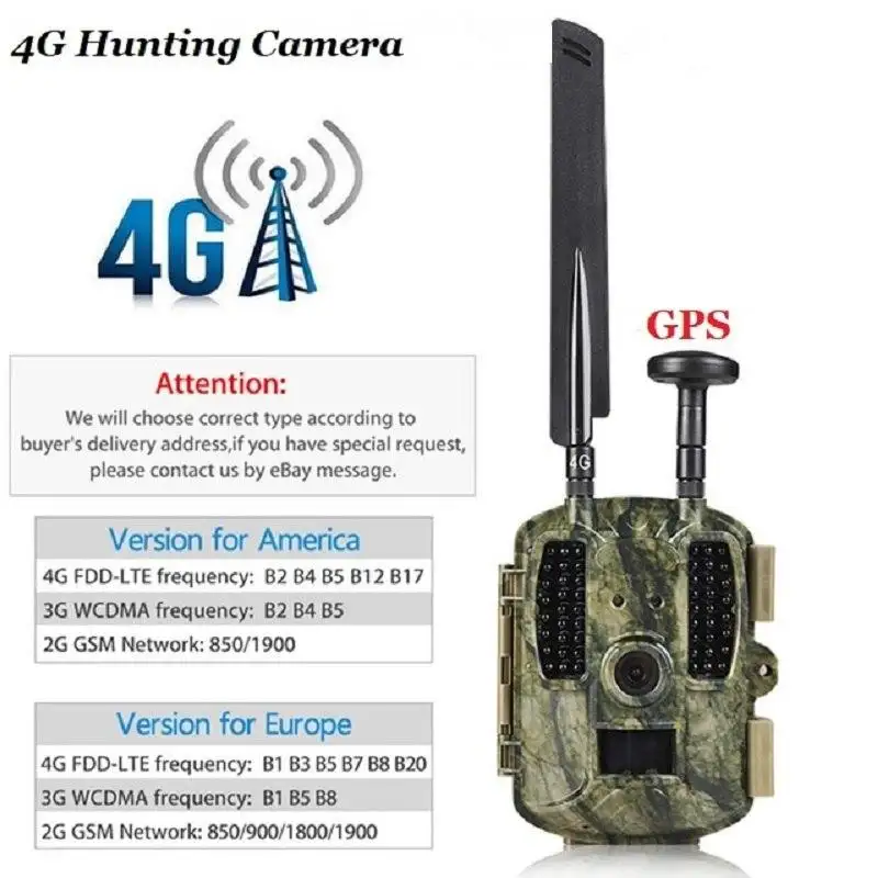 12MP Outdoor Jacht <span class=keywords><strong>Camera</strong></span> Gps Zonne-energie 4G <span class=keywords><strong>Mms</strong></span> Waterdichte Wildlife Trail Camcorders