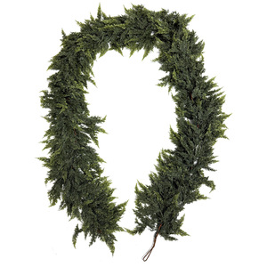 <b>Artificial</b> Cypress Vine Christmas Garland 9FT Ultra Dense PE Plastic Wall Hanging Decor Green Plant <b>Bouquet</b> Customized Shape - Product Image 2
