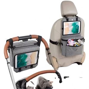 Sac à langer multifonctionnel portable BSCI, sac de rangement détachable pour poussette, sac organisateur pour poussette avec compartiment isotherme - Product Image 6