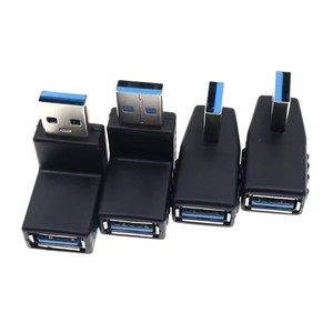Adattatore USB 3.0 ad alta velocità 5Gbps con angolo di 90 gradi (sinistra/destra/su/giù) da USB 3.0 Tipo A Maschio a Femmina <span class=keywords><strong>M</strong></span>/F per laptop e chiavette USB - Product Image 2