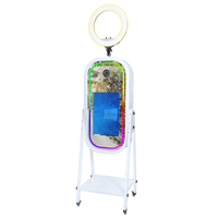 Cabina de Fotos Portátil para Alquiler en Eventos Comerciales, Software Gratuito, Estuche de Transporte, Pantalla Táctil de 21.5 Pulgadas, Máquina de Fotomatón con Espejo