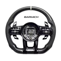 Volant en fibre de carbone de couleur personnalisée de luxe, accessoires de mise à niveau intérieure modifiés de haute qualité, compatible Barmich pour Mercedes-Benz