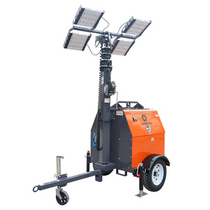 6.7KW/7.5KW Diesel Lighthouse Torre de luz LED móvil 4X1000W Mástil hidráulico para trabajo al aire libre 7 M Tracción Ip65 - Product Image 3