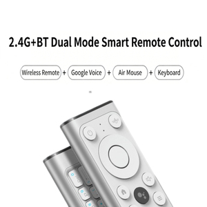 <span class=keywords><strong>Telecomando</strong></span> Air Mouse in Lega di Alluminio/ABS, Ricaricabile USB, Controllo Vocale, Tastiera Wireless per Smart TV Android - Product Image 2