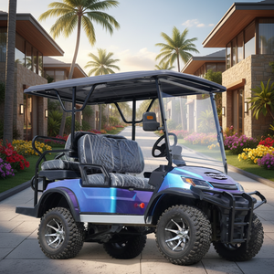 Voiturette de golf électrique à livraison rapide, batterie au lithium, 6 places, 4 sièges, tout-terrain, petite machinerie municipale - Product Image 4