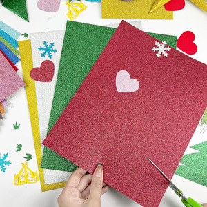 Bview Art A4 250gsm papier cartonné à paillettes pour <span class=keywords><strong>Cricut</strong></span>, bricolage, emballages cadeaux, décoration de fête de mariage d'anniversaire de Noël - Product Image 2