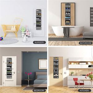 Simple Over the Door Hanging Organizer 5 Pockets Storage Wall Mount Organizer for Save Cosmetics Sundries - Product Image 3