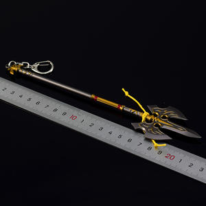 De Legende Van <span class=keywords><strong>Zelda</strong></span> 22Cm Koninklijke Wacht Speer Metalen Sleutelhanger Kids Speelgoedtas Charme Wapen Model Ambachtelijke Ornament Hanger - Product Image 6